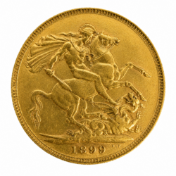 1899 Full Sovereign Victoria Gold Coin