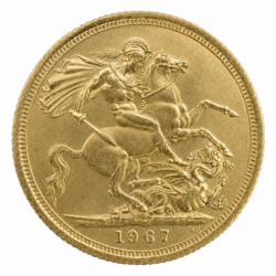 1967 Full Sovereign Gold Coin