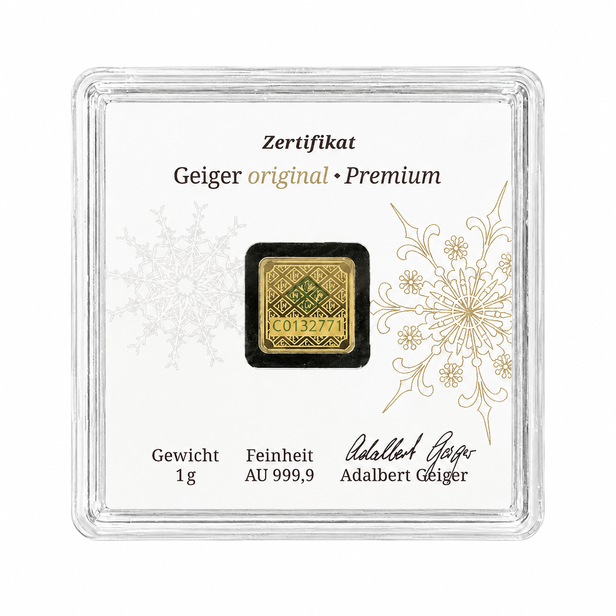 Geiger 1g Christmas Gold Bar - Image 2
