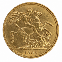 1885 Full Sovereign Gold Coin (Melbourne Mint)