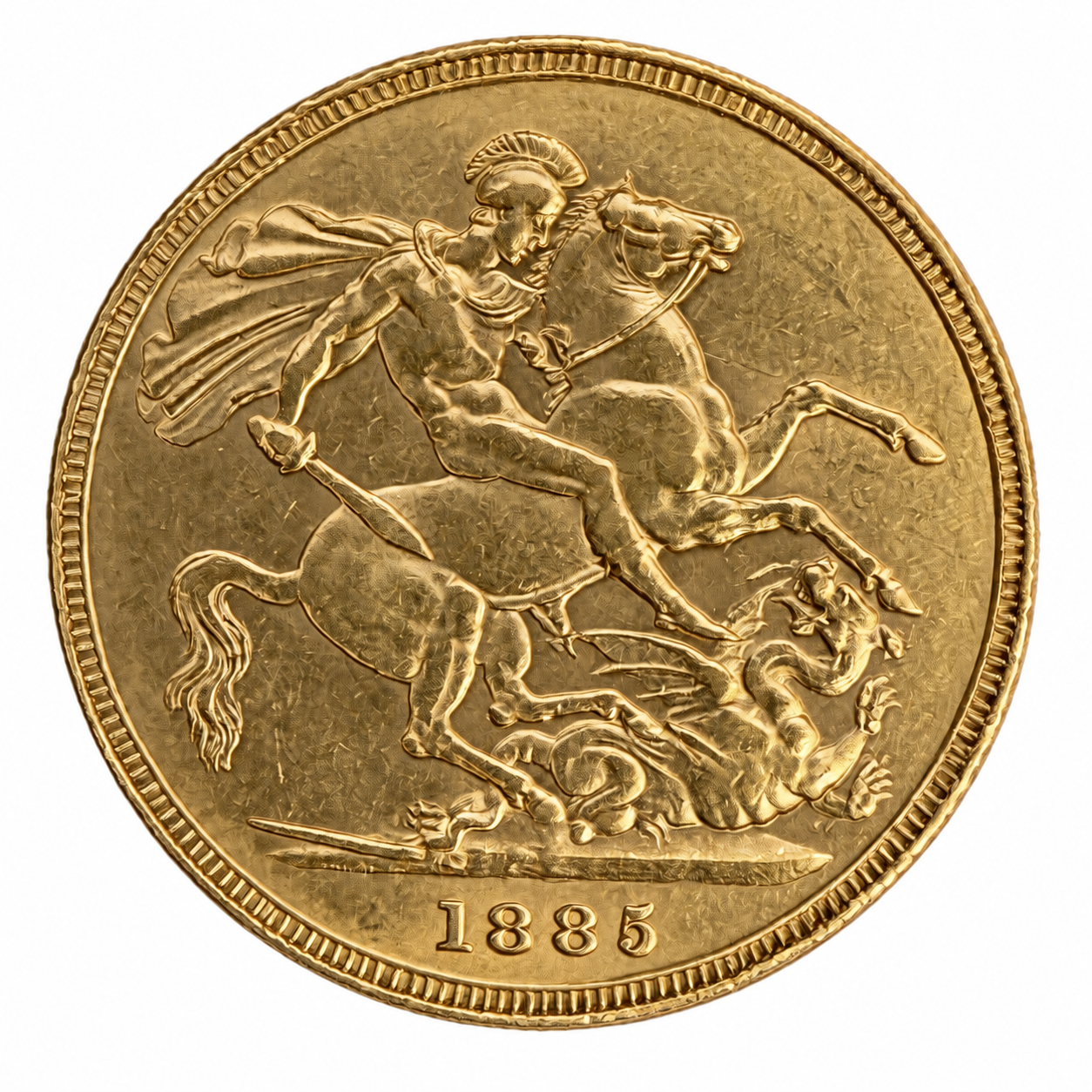 1885 Full Sovereign Gold Coin (Melbourne Mint)