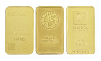 what is the value of 100g of gold