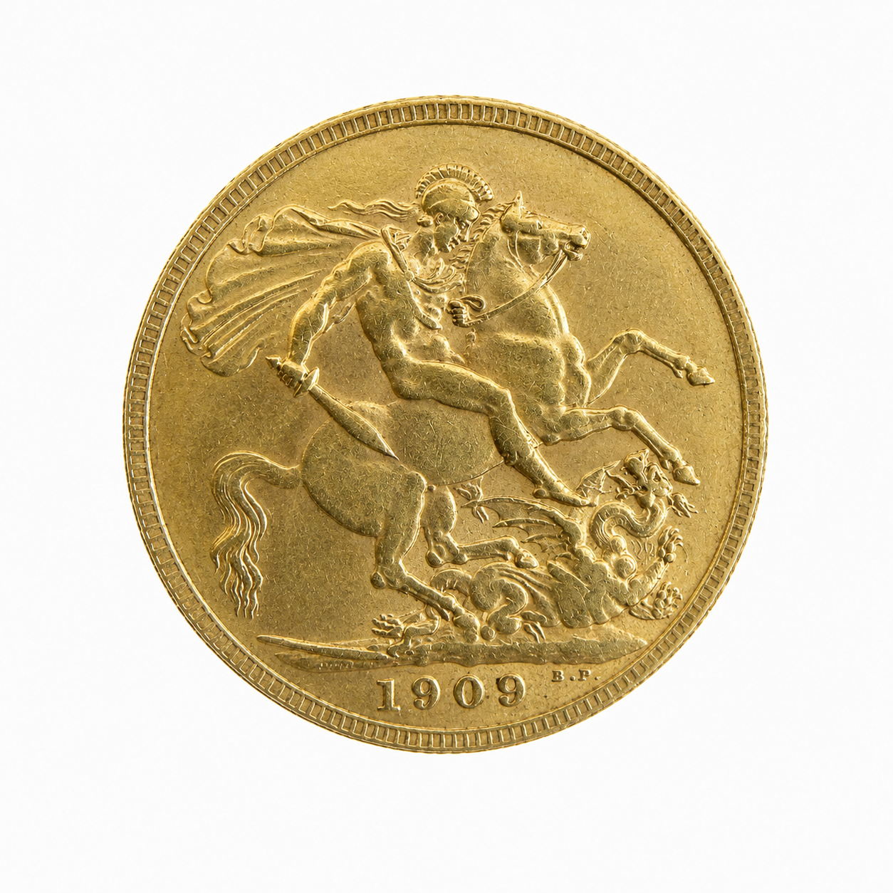 1909 Full Sovereign Edward VII Gold Coin