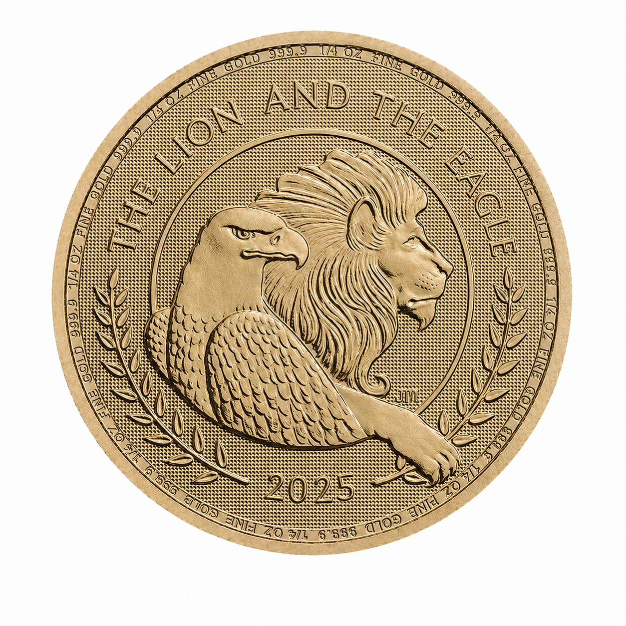 Best Value 1/4oz The Lion & The Eagle Gold Coin