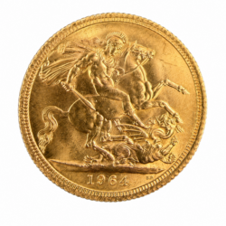 1964 Full Sovereign Gold Coin