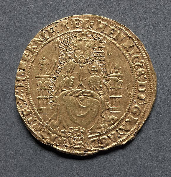 Henry VIII, 1509-1547 – Half Sovereign (obverse)