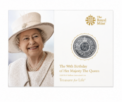 2016 Queen Elizabeth II 90th Birthday £20 Silver Coin