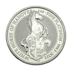 Best Value 1oz Queen&#8217;s Beast Platinum Coin White Horse of Hanover