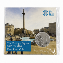 2016 Trafalgar Square £100 Silver 2oz Coin