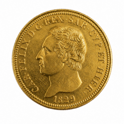 Best Value Sardinian 80 Lire Carlo Felice Gold Coin