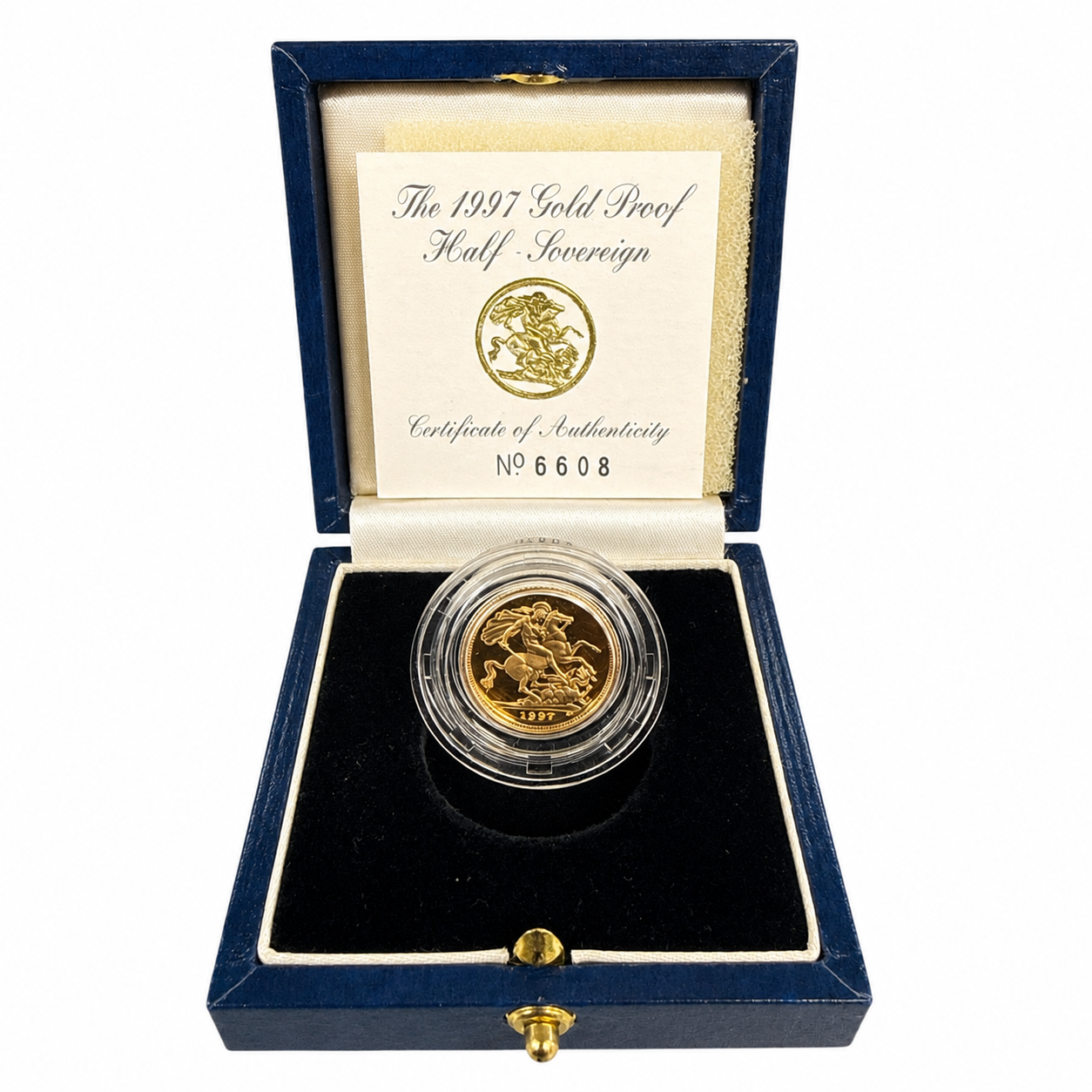 1997 Proof Half Sovereign Gold Coin