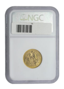 1911 Canadian Gold Sovereign Coin Graded NGC MS 62