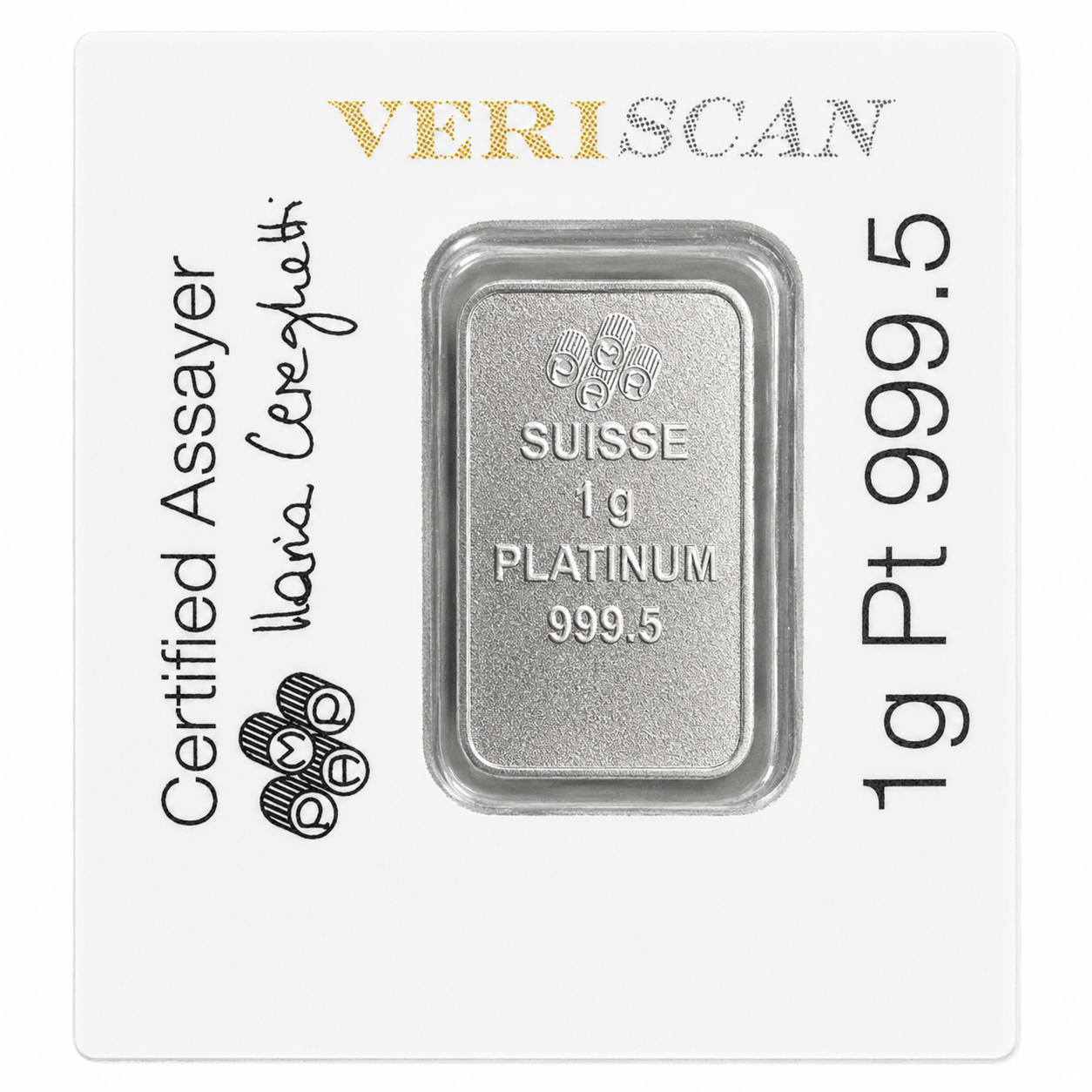 1g Lady Fortuna PAMP Platinum Bar Multicard - Image 2