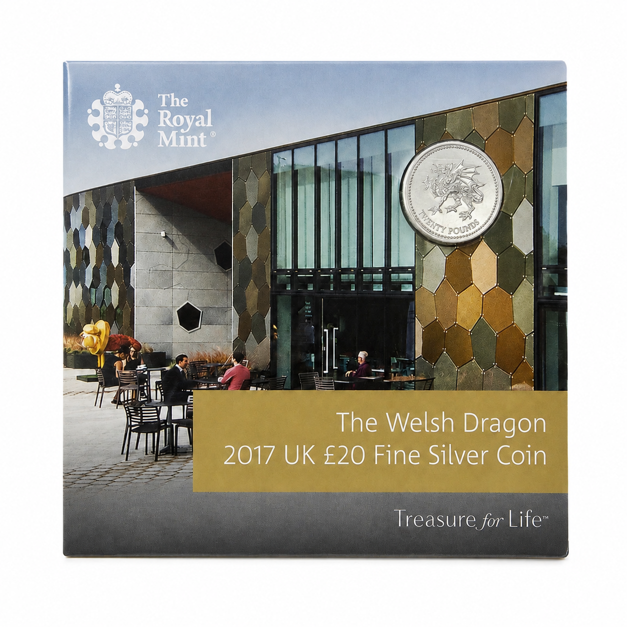 2017 The Welsh Dragon £20 Silver Coin