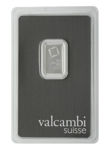 2.5g Valcambi Platinum Bar