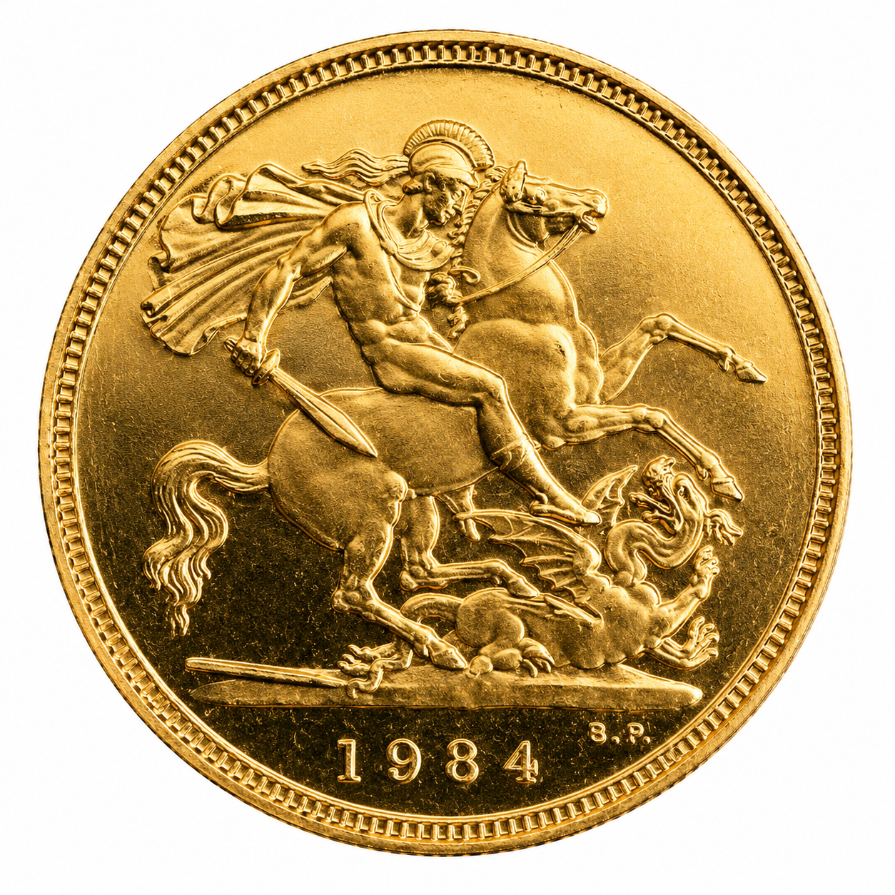 1984 Proof Half Sovereign Gold Coin