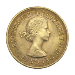 1957 Elizabeth II Young Head Full Sovereign