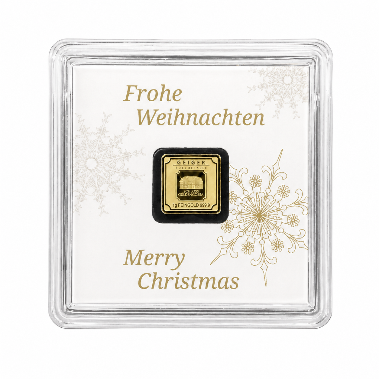 Geiger 1g Christmas Gold Bar