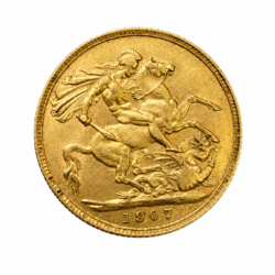 1907 Full Sovereign Edward VII Gold Coin