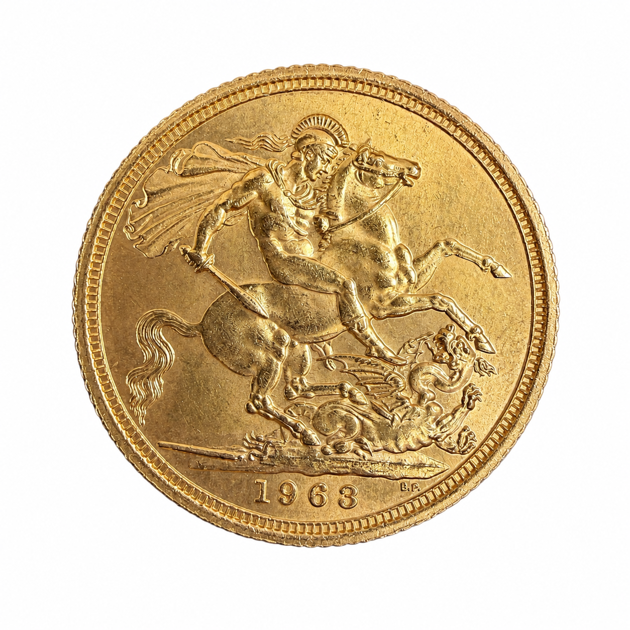 1963 Full Sovereign Elizabeth II Young Head Gold Coin