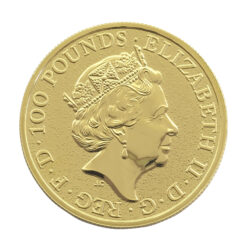 2017 1oz Red Dragon Of Wales Queen&#8217;s Beast Gold Coin