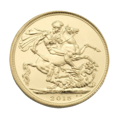2015 Gold Full Sovereign Coin 4th Portrait