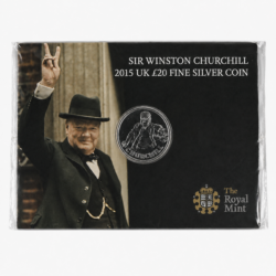 2015 Sir Winston Churchill £20 Silver Coin
