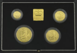 1995 1.85 OZ Gold Britannia 4 Coin Proof Set