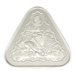 2020 Vergulde Draeck 1oz Australian Shipwreck Silver Coin