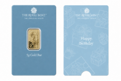 5g Royal Mint Happy Birthday Gold Bar