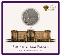 2015 Buckingham Palace £100 Silver 2oz Coin