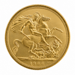 1966 Full Sovereign Gold Coin