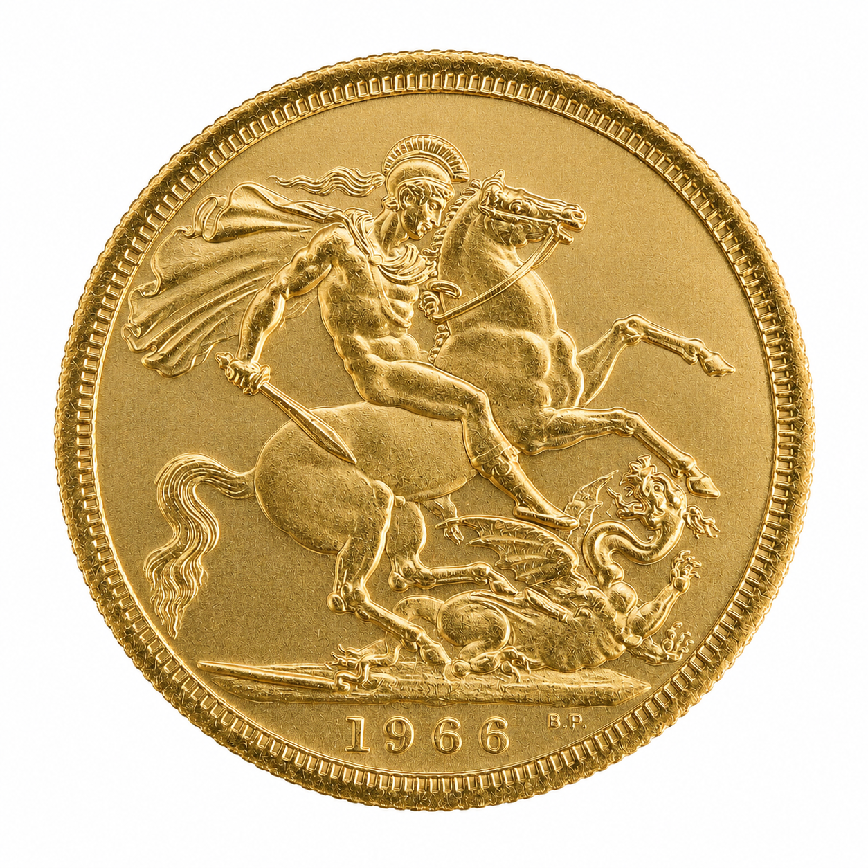 1966 Full Sovereign Gold Coin