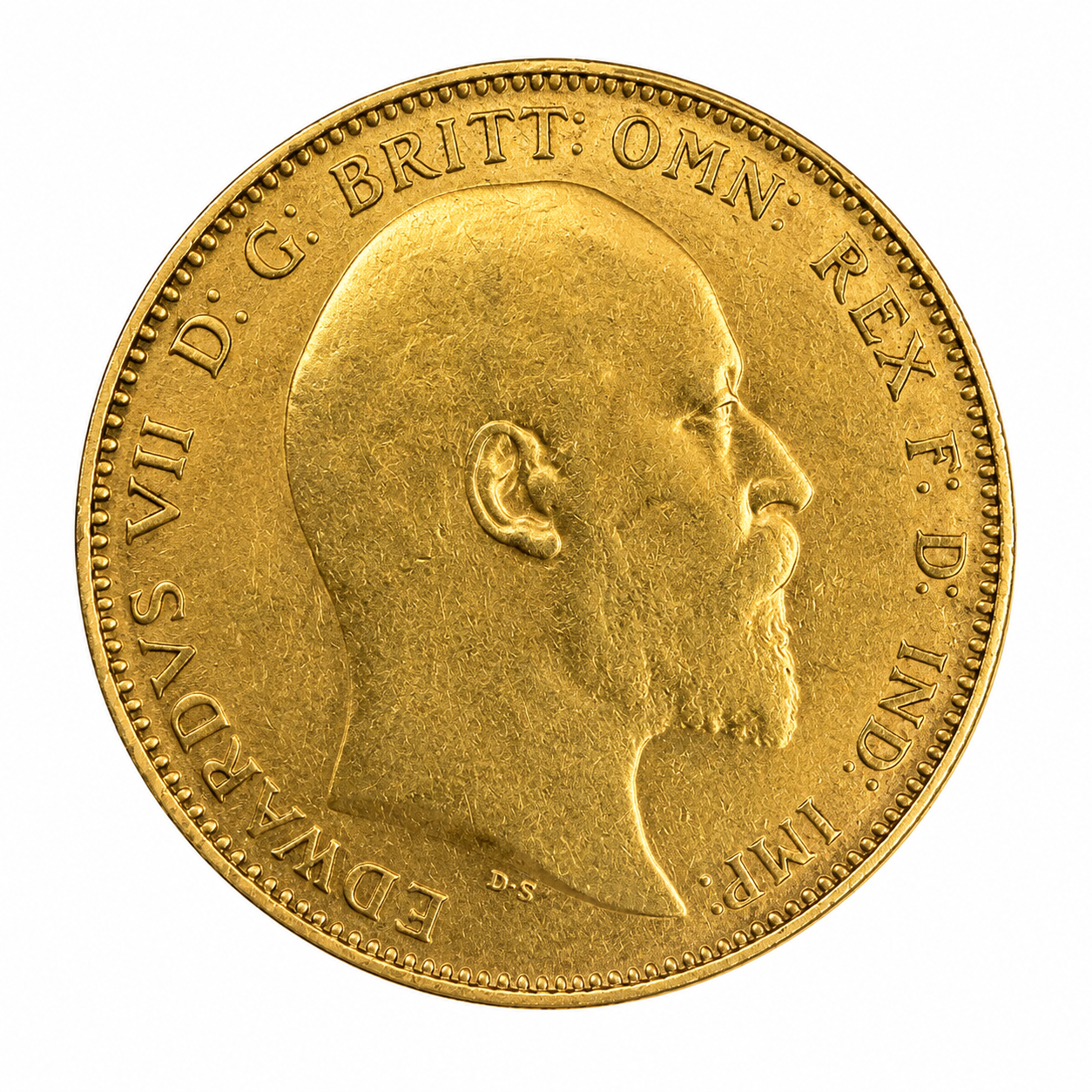 1909 Full Sovereign Edward VII Gold Coin - Image 2