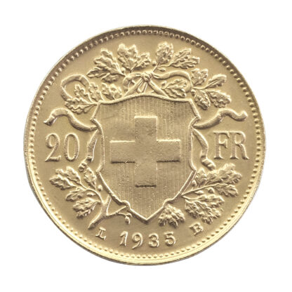 Best Value 20 Swiss Franc Gold Coin - Image 2