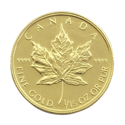 Canadian 1/15oz Maple Leaf Gold Coin