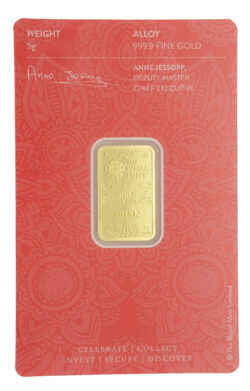 Royal Mint Om 5g Gold Bullion Minted Bar