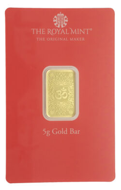 Royal Mint Om 5g Gold Bullion Minted Bar