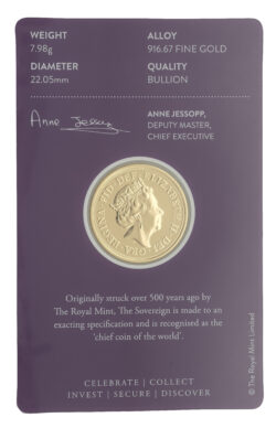 2022 Jubilee Full Sovereign Gold Coin &#8211; Blister Pack