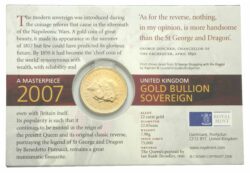 2007 Gold Full Sovereign Coin &#8211; Carded
