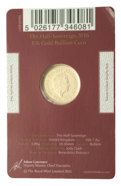 Pristine Gold Half Sovereign Coin