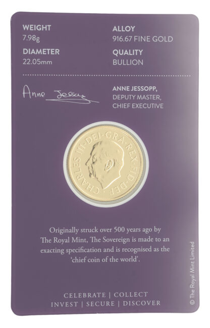 2024 Blister Pack Full Sovereign Gold Coin - Image 2