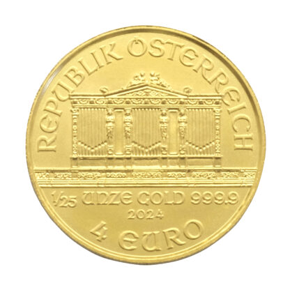 2024 Austrian 1/25oz Philharmonic Gold Coin - Image 2