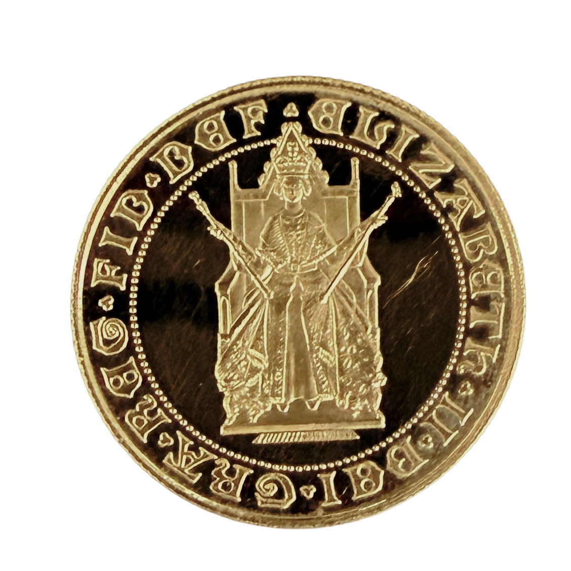 1989 Proof Double Sovereign 500th Anniversary Gold Coin - Image 2
