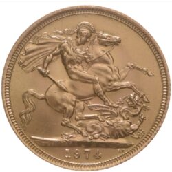 1974 Gold Sovereign Gold Coin