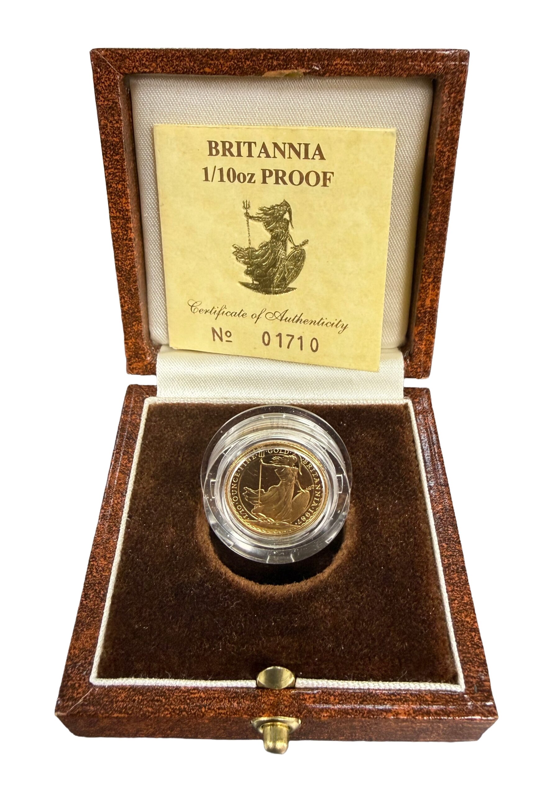 1987 Proof 1/10oz Britannia Gold Coin