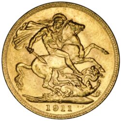 1911 Full Sovereign George V Gold Coin (Canada Mint)
