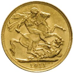 1911 Full Sovereign George V Gold Coin (Sydney Mint)