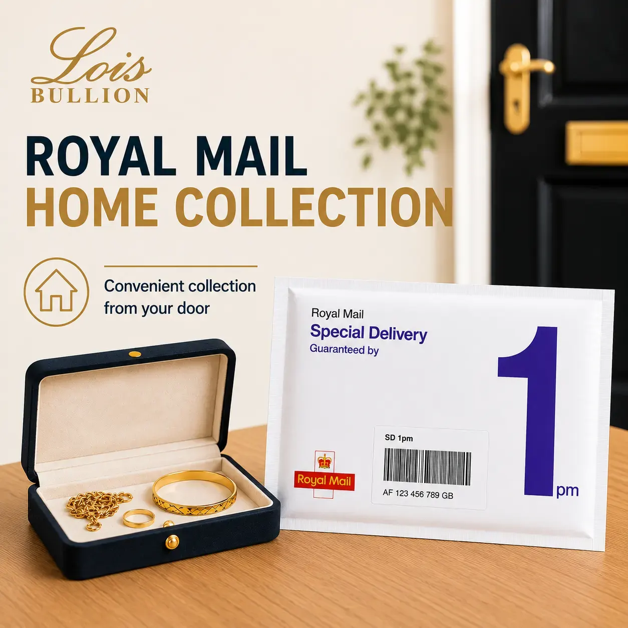 Lois Bullion seller pack available for Royal Mail Home Collection